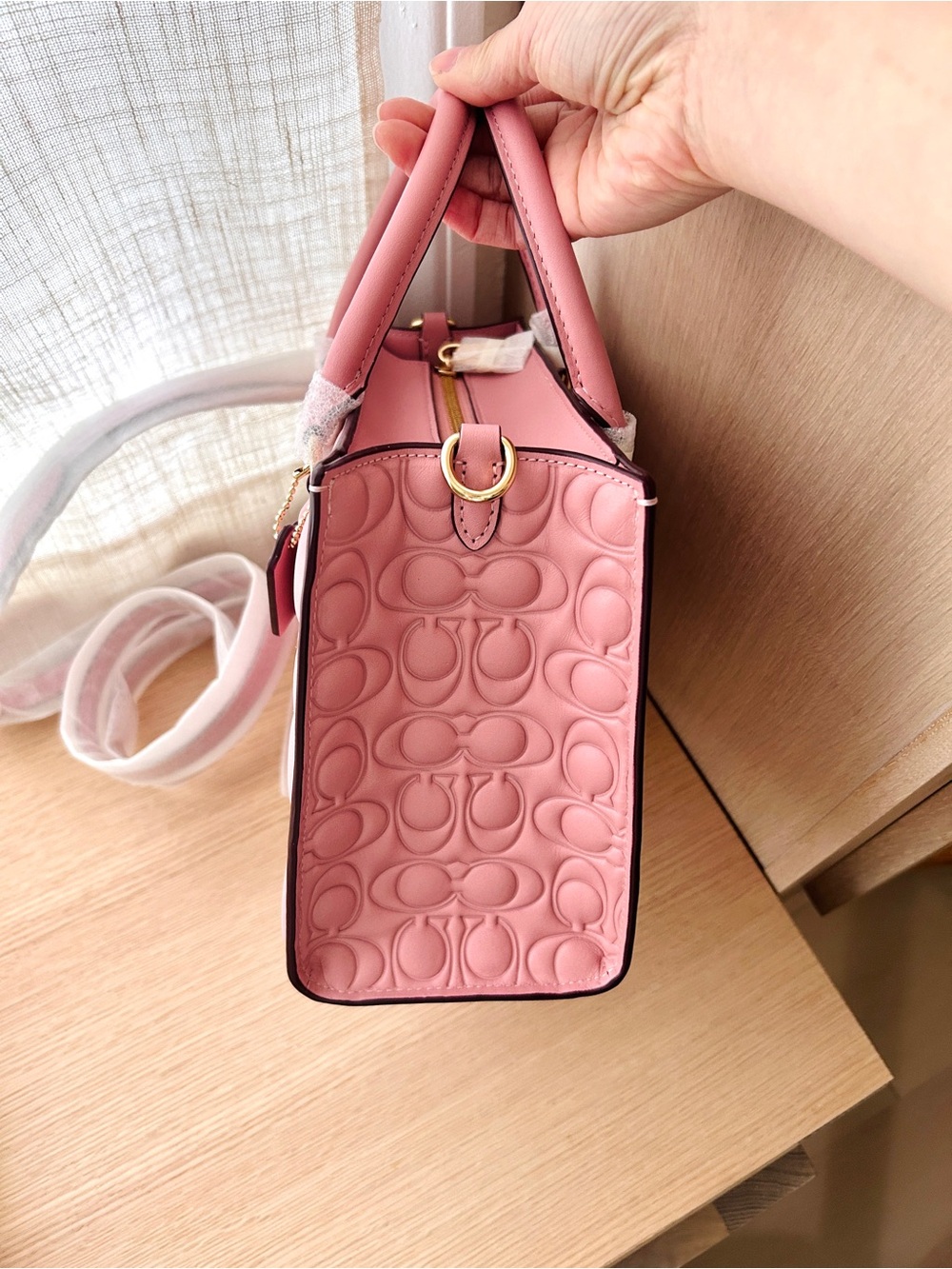NWT💗Coach Maggie Small Tote Bag
In Signature Leather Pink Petal CY670 Satchel - Picture 4 of 10